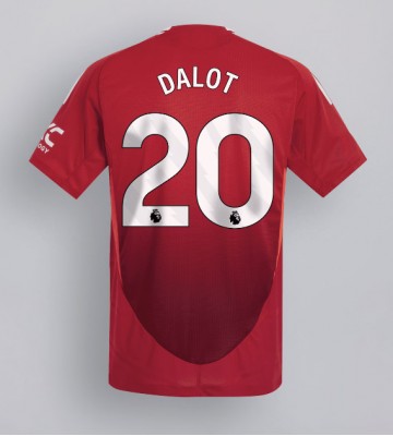 Manchester United Diogo Dalot #20 Primera Equipación 2024-25 Manga Corta